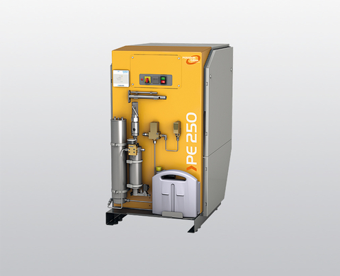 Compresor de aire respirable PE-MVE con sistema de filtración superior P 41 y control de cartucho filtrante SECURUS Compresor de aire respirable PE-MVE con sistema de filtración superior P 41 y control de cartucho filtrante SECURUS